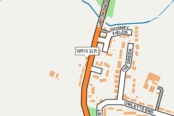 WR10 2LR map - OS OpenMap – Local (Ordnance Survey)