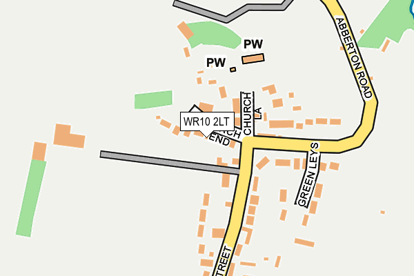 WR10 2LT map - OS OpenMap – Local (Ordnance Survey)