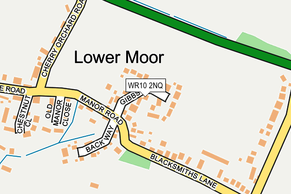 WR10 2NQ map - OS OpenMap – Local (Ordnance Survey)