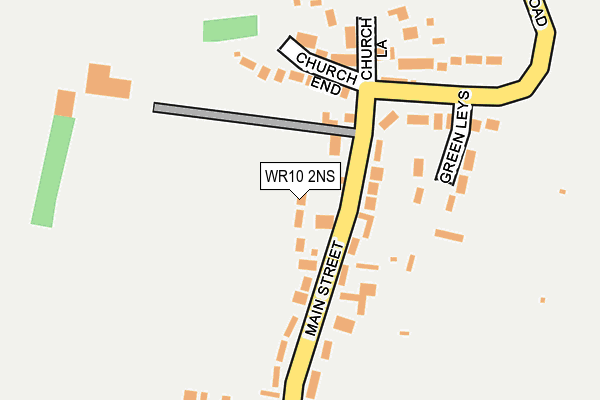 WR10 2NS map - OS OpenMap – Local (Ordnance Survey)