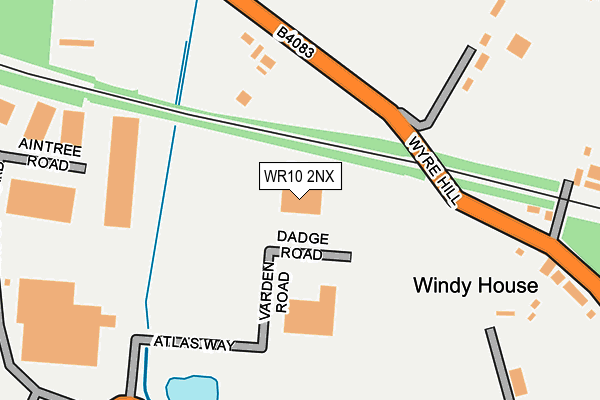 WR10 2NX map - OS OpenMap – Local (Ordnance Survey)