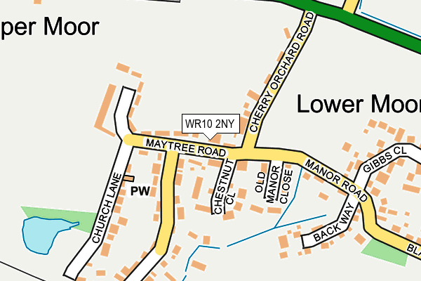 WR10 2NY map - OS OpenMap – Local (Ordnance Survey)