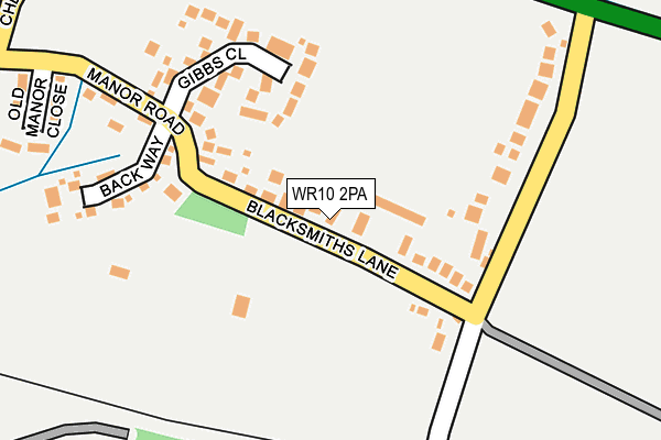 WR10 2PA map - OS OpenMap – Local (Ordnance Survey)