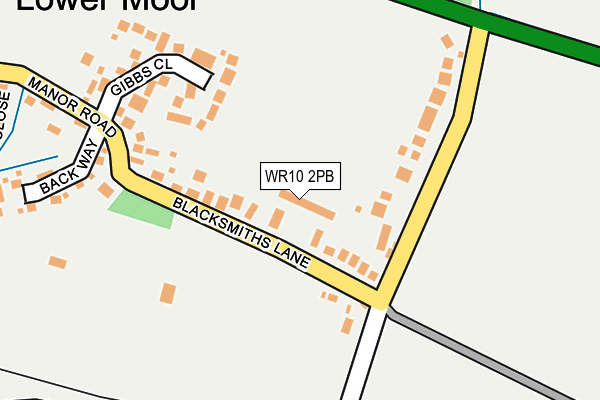 WR10 2PB map - OS OpenMap – Local (Ordnance Survey)