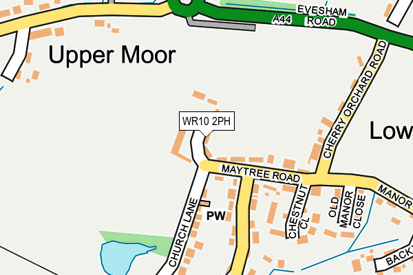 WR10 2PH map - OS OpenMap – Local (Ordnance Survey)