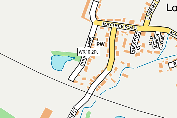 WR10 2PJ map - OS OpenMap – Local (Ordnance Survey)