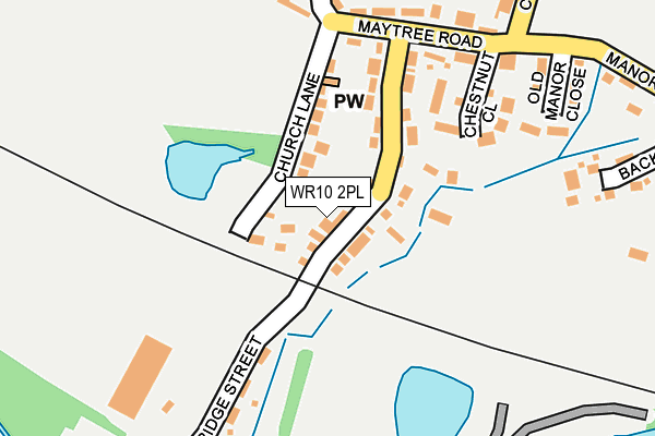 WR10 2PL map - OS OpenMap – Local (Ordnance Survey)