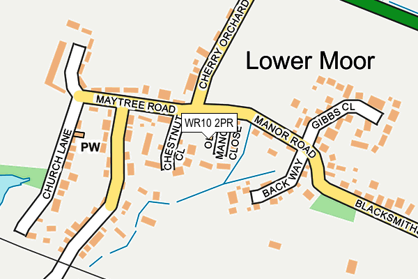 WR10 2PR map - OS OpenMap – Local (Ordnance Survey)