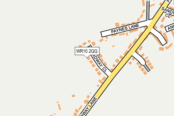 WR10 2QQ map - OS OpenMap – Local (Ordnance Survey)