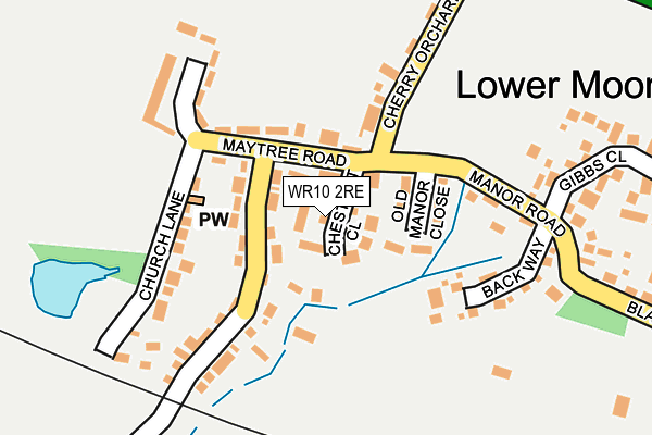 WR10 2RE map - OS OpenMap – Local (Ordnance Survey)