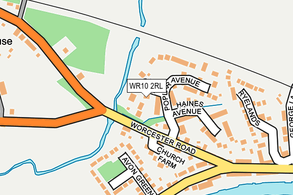 WR10 2RL map - OS OpenMap – Local (Ordnance Survey)