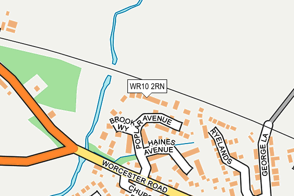 WR10 2RN map - OS OpenMap – Local (Ordnance Survey)