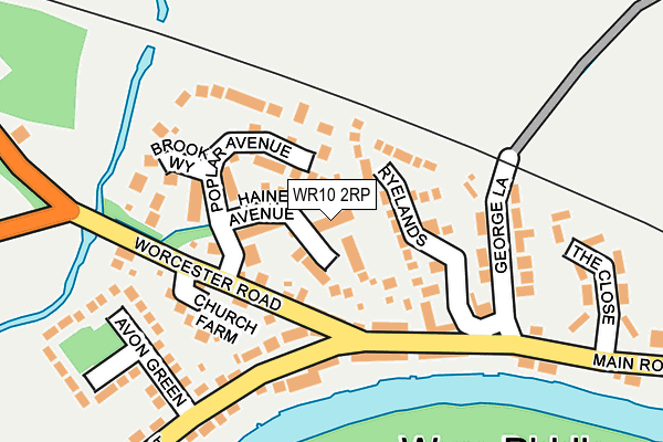 WR10 2RP map - OS OpenMap – Local (Ordnance Survey)