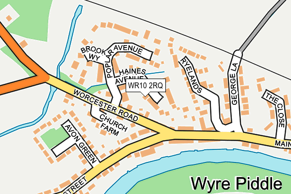 WR10 2RQ map - OS OpenMap – Local (Ordnance Survey)