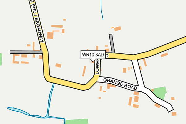 WR10 3AD map - OS OpenMap – Local (Ordnance Survey)