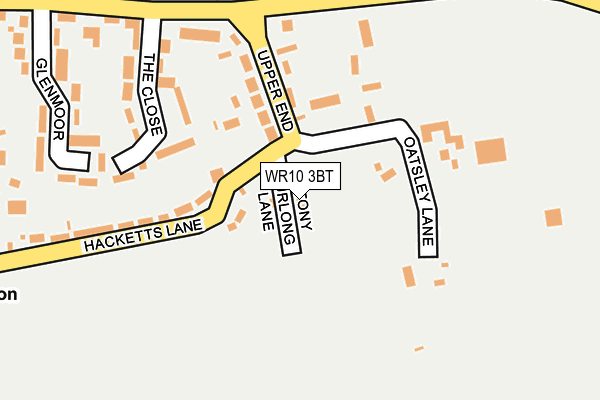 WR10 3BT map - OS OpenMap – Local (Ordnance Survey)