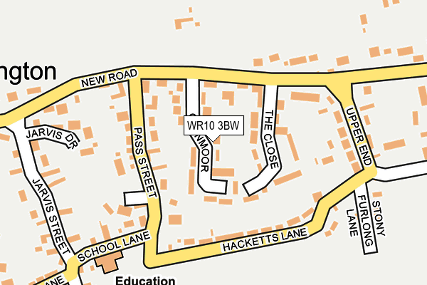 WR10 3BW map - OS OpenMap – Local (Ordnance Survey)