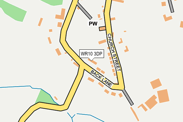 WR10 3DP map - OS OpenMap – Local (Ordnance Survey)