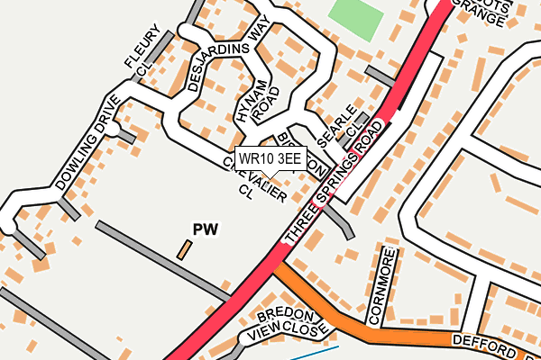 WR10 3EE map - OS OpenMap – Local (Ordnance Survey)
