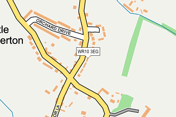 WR10 3EG map - OS OpenMap – Local (Ordnance Survey)