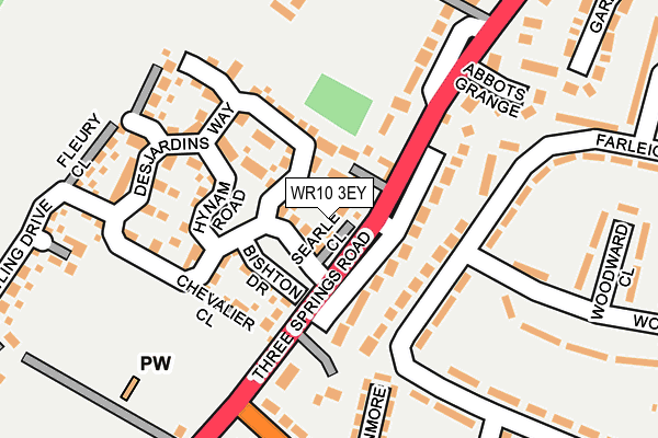WR10 3EY map - OS OpenMap – Local (Ordnance Survey)