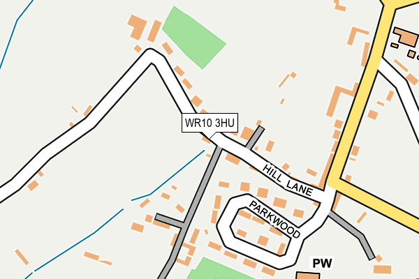 WR10 3HU map - OS OpenMap – Local (Ordnance Survey)
