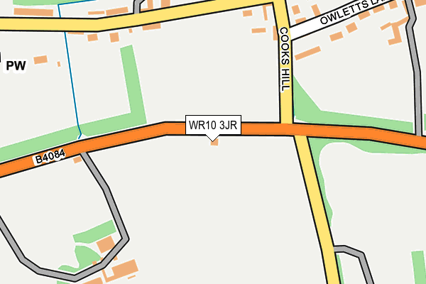 WR10 3JR map - OS OpenMap – Local (Ordnance Survey)