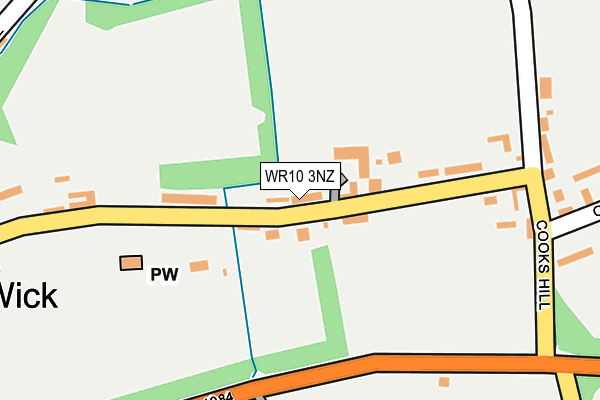 WR10 3NZ map - OS OpenMap – Local (Ordnance Survey)