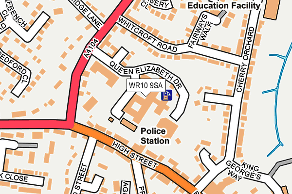 WR10 9SA map - OS OpenMap – Local (Ordnance Survey)