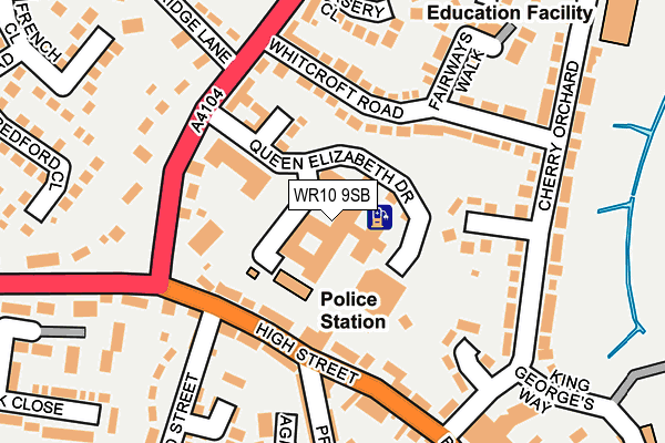 WR10 9SB map - OS OpenMap – Local (Ordnance Survey)