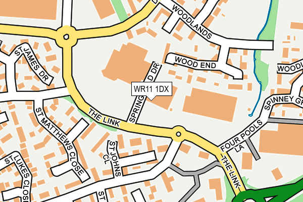 WR11 1DX map - OS OpenMap – Local (Ordnance Survey)