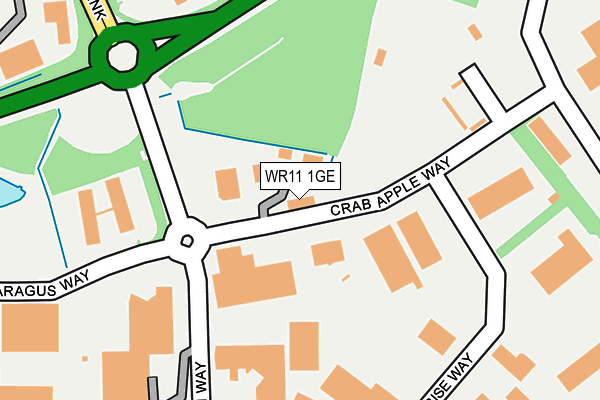 WR11 1GE map - OS OpenMap – Local (Ordnance Survey)