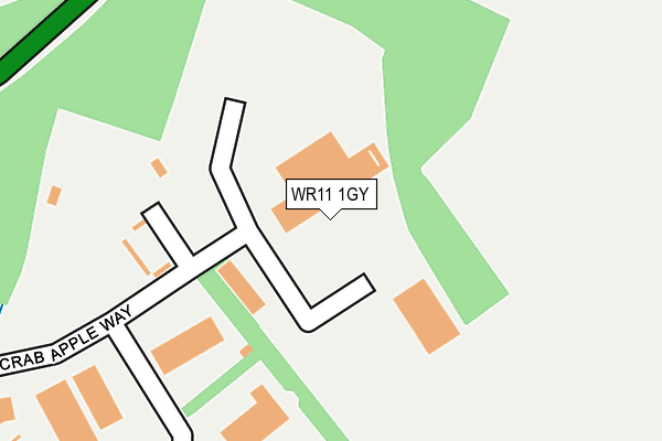 WR11 1GY map - OS OpenMap – Local (Ordnance Survey)