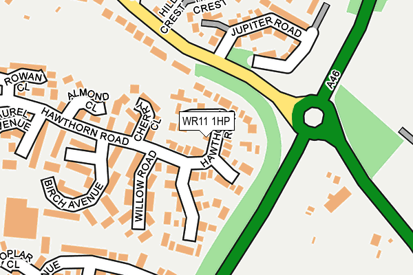 WR11 1HP map - OS OpenMap – Local (Ordnance Survey)
