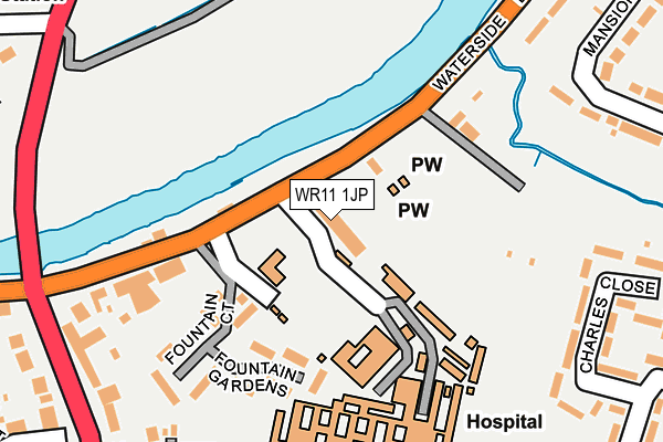 WR11 1JP map - OS OpenMap – Local (Ordnance Survey)