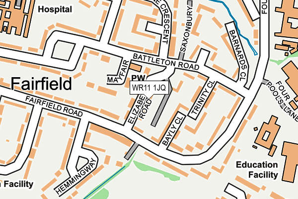 WR11 1JQ map - OS OpenMap – Local (Ordnance Survey)