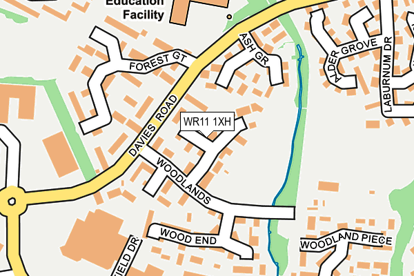 WR11 1XH map - OS OpenMap – Local (Ordnance Survey)