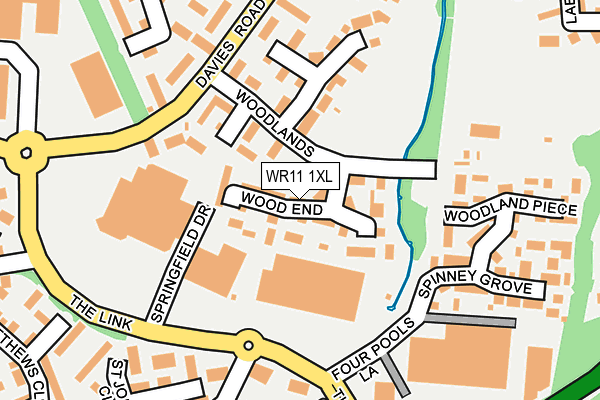 WR11 1XL map - OS OpenMap – Local (Ordnance Survey)