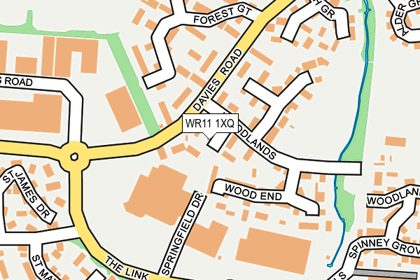 WR11 1XQ map - OS OpenMap – Local (Ordnance Survey)