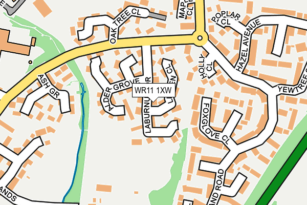 WR11 1XW map - OS OpenMap – Local (Ordnance Survey)