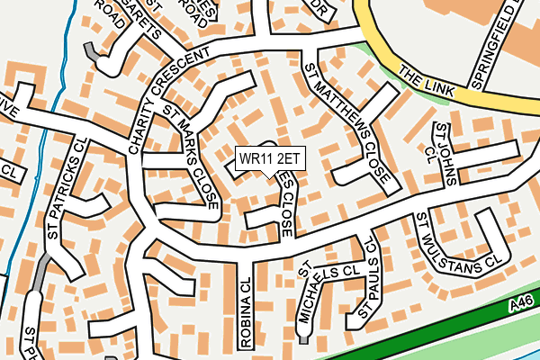 WR11 2ET map - OS OpenMap – Local (Ordnance Survey)