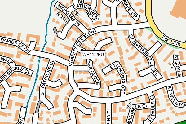 WR11 2EU map - OS OpenMap – Local (Ordnance Survey)