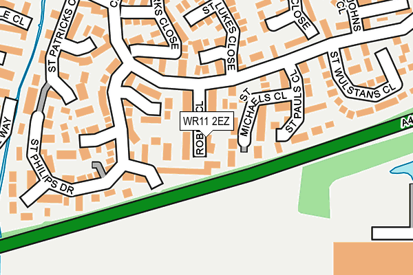 WR11 2EZ map - OS OpenMap – Local (Ordnance Survey)
