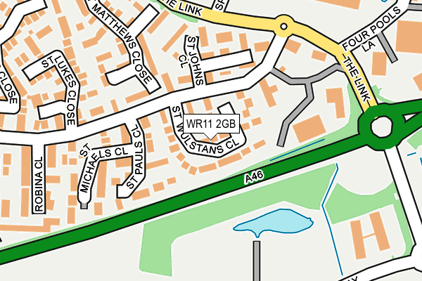 WR11 2GB map - OS OpenMap – Local (Ordnance Survey)