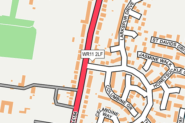 WR11 2LF map - OS OpenMap – Local (Ordnance Survey)