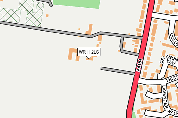 WR11 2LS map - OS OpenMap – Local (Ordnance Survey)