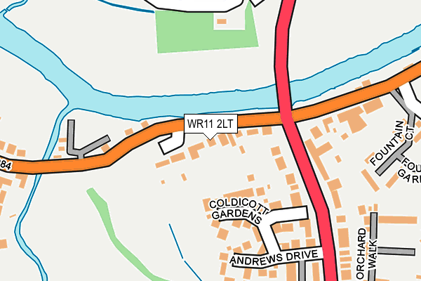 WR11 2LT map - OS OpenMap – Local (Ordnance Survey)