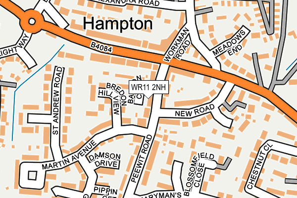 WR11 2NH map - OS OpenMap – Local (Ordnance Survey)