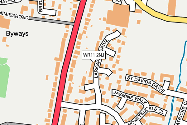 WR11 2NJ map - OS OpenMap – Local (Ordnance Survey)