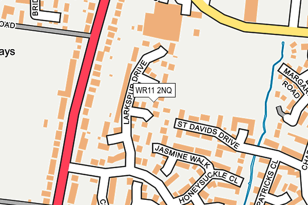 WR11 2NQ map - OS OpenMap – Local (Ordnance Survey)